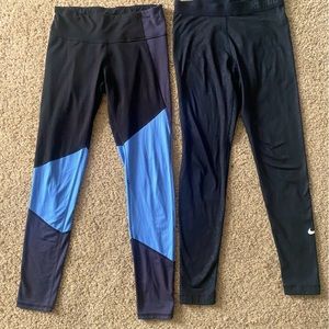 Bundle Deal! Both Medium Athletic Leggings 1 Nike and 1 Champion.